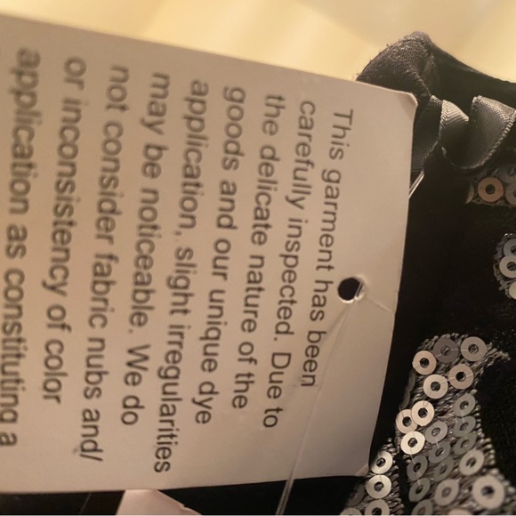 NWT Xscape by Joanna Chen Black Sequined Cocktail Dress Size 10 - Picture 5 of 8